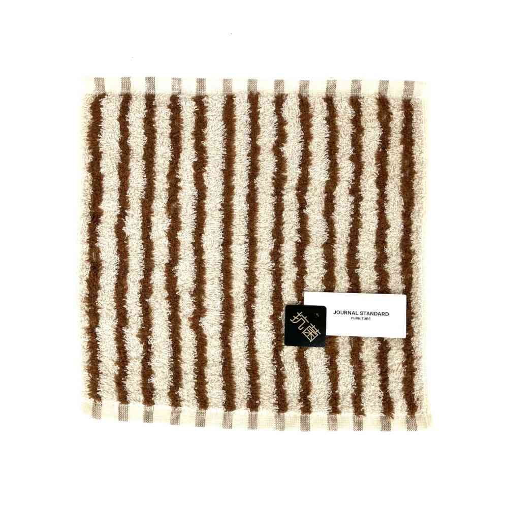 日繊商工 JOURNAL STANDARD FURNITURE ツインズボーダー タオルチーフ 1枚 ブラウン