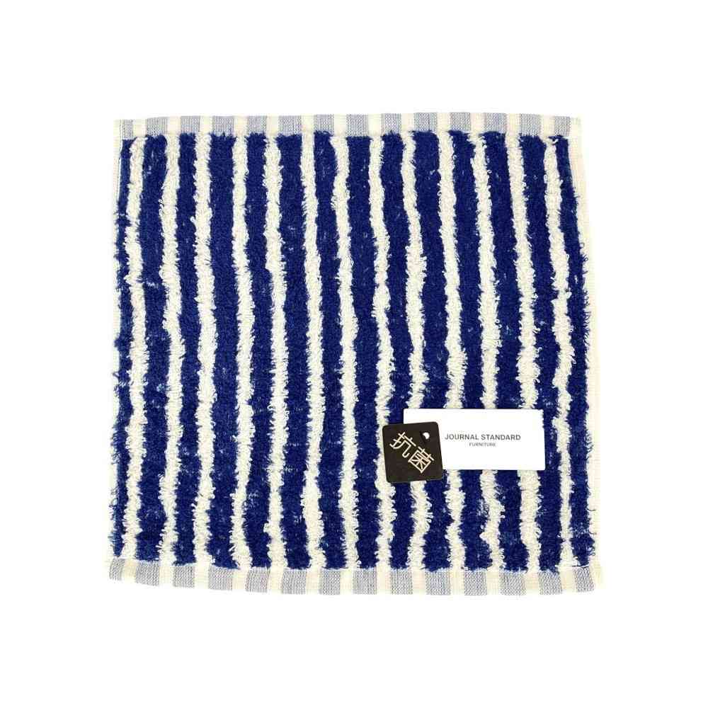 日繊商工 JOURNAL STANDARD FURNITURE ツインズボーダー タオルチーフ 1枚 ネイビーブルー