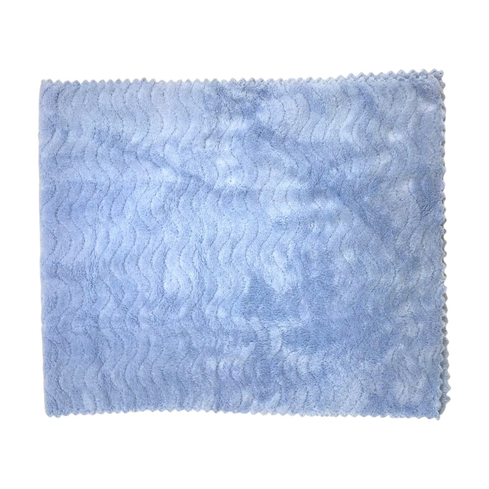 日繊商工 フワモコマルシェ 吸水美神 全身タオル ブルー 1枚