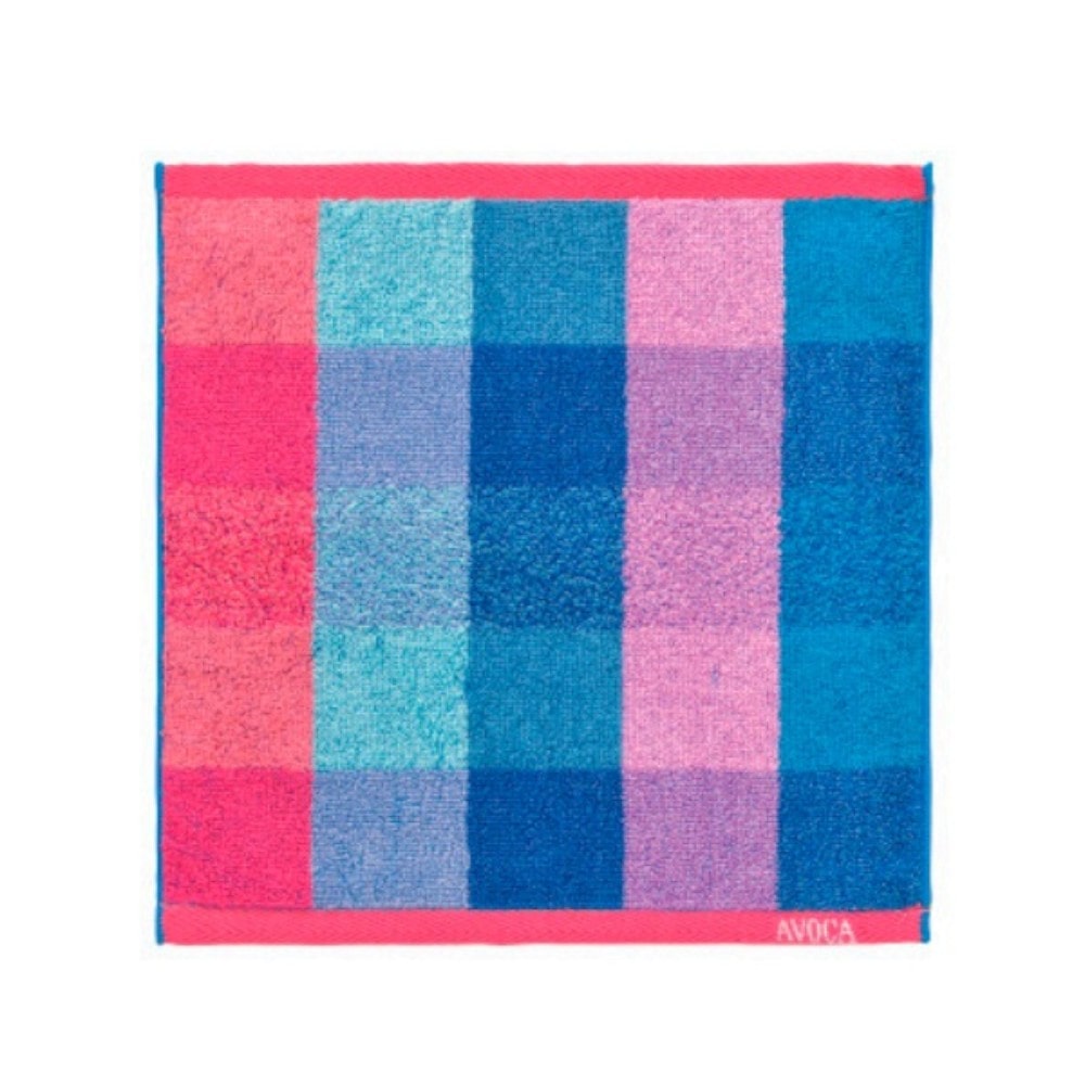 日繊商工 AVOCA スロウ2 タオルチーフ ブルー 1枚