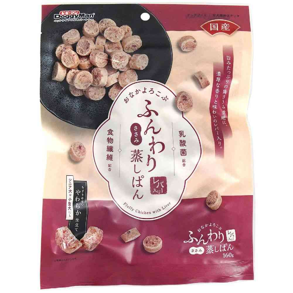 ドギーマン ふんわりささみ蒸しぱんレバー