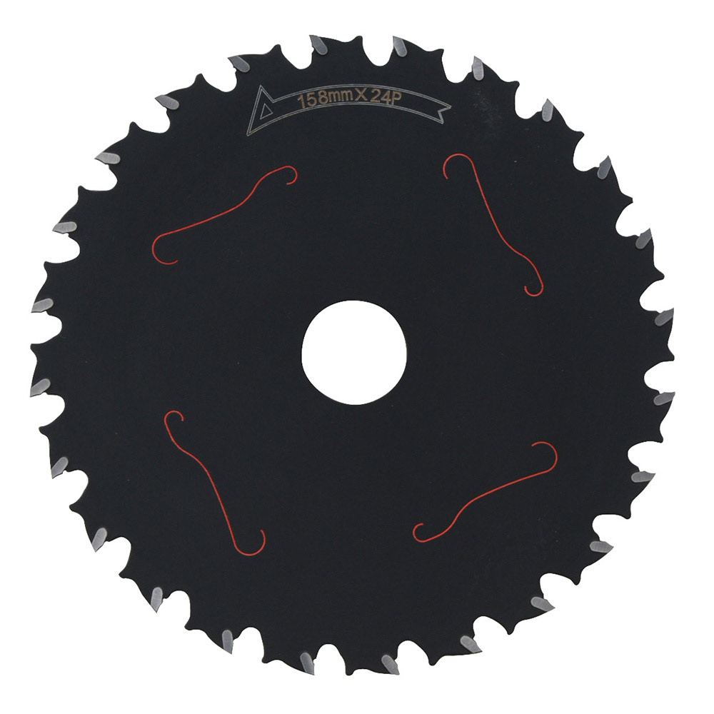 草刈用チップソーフッ素 消音 158MMX24P 【直送品】 返品・キャンセル・他商品と同時購入は不可
