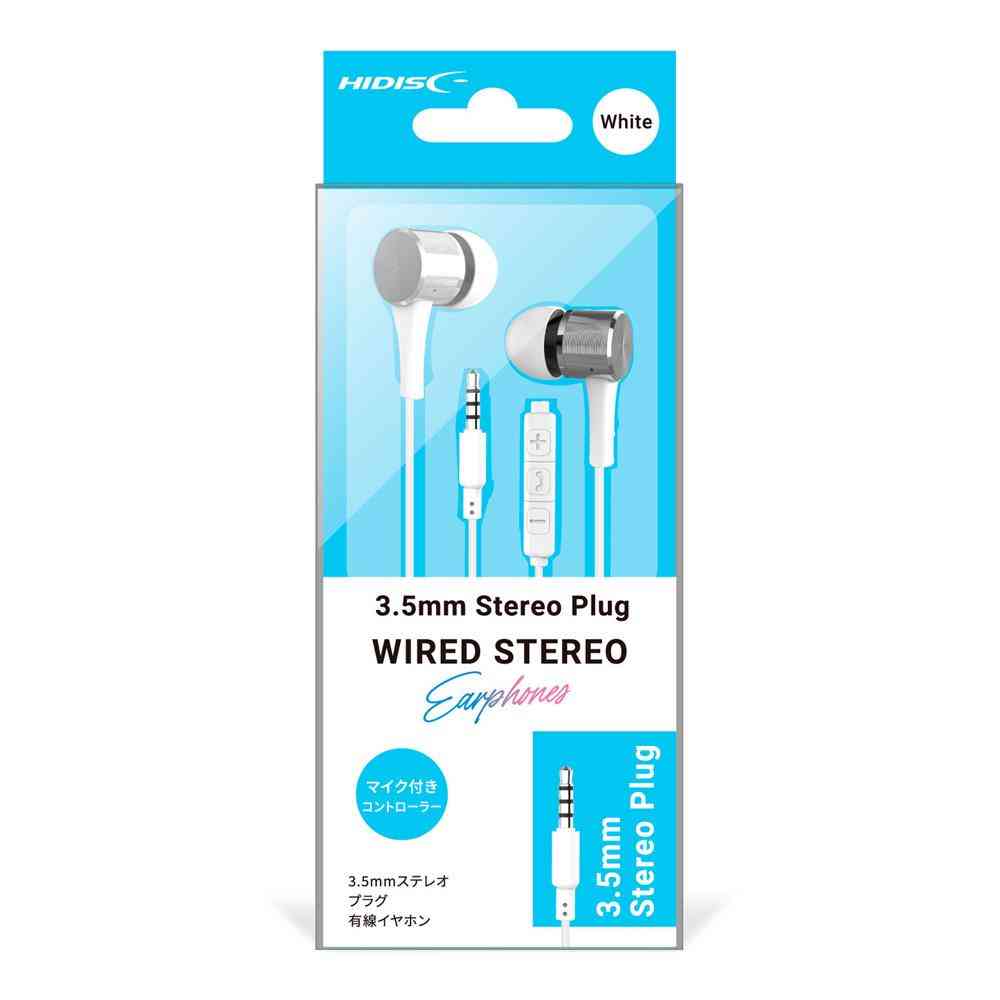 磁気研究所 HIDISC ステレオプラグ有線イヤホン ホワイト ホワイト