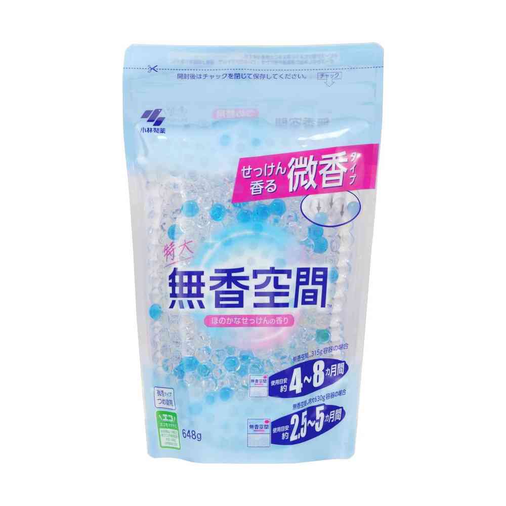 小林製薬 無香空間 特大 ほのかなせっけん つめ替用パウチ 648g