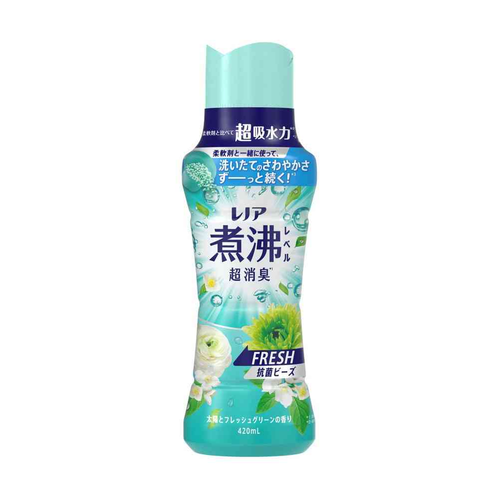 P&G レノア煮沸レベル 消臭 抗菌ビーズ 太陽とフレッシュグリーンの香り 本体 420ml