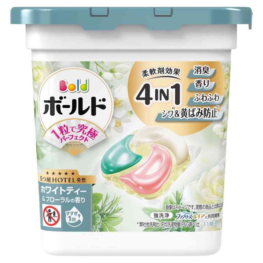 P&G ボールド ジェルボール4D 心弾けるホワイトティー&フローラル 本体 11個