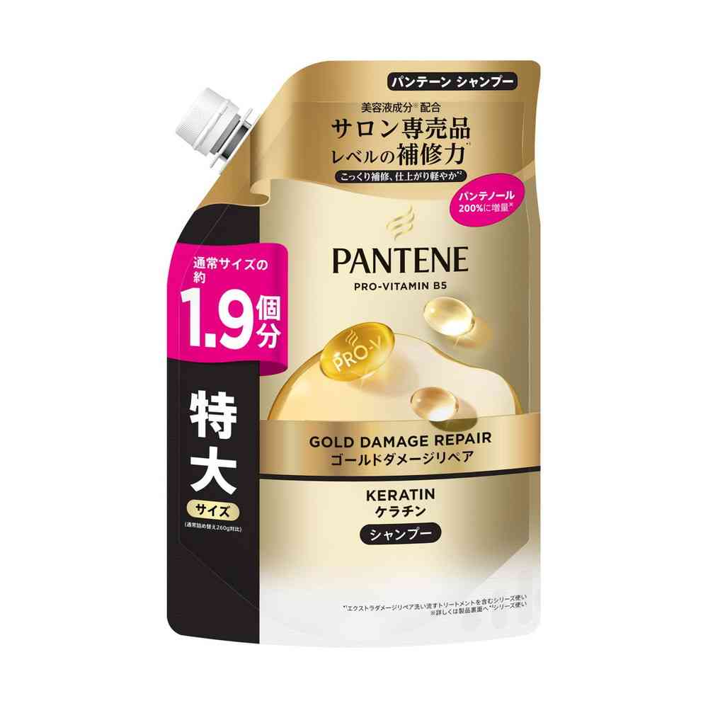 P&G パンテーン ゴールドダメージリペア シャンプー 詰替 特大 500g