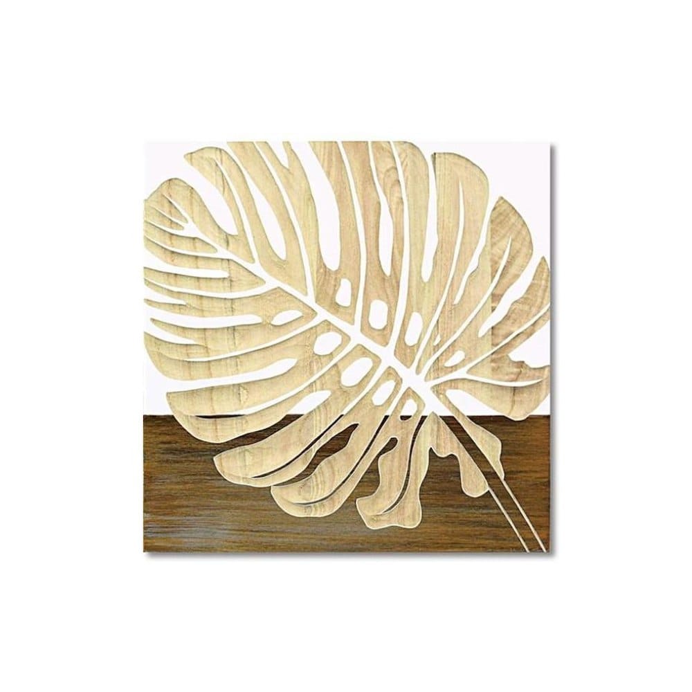 アート「シングル モンステラ2」 WH+NP 【直送品】 返品・キャンセル・他商品と同時購入は不可