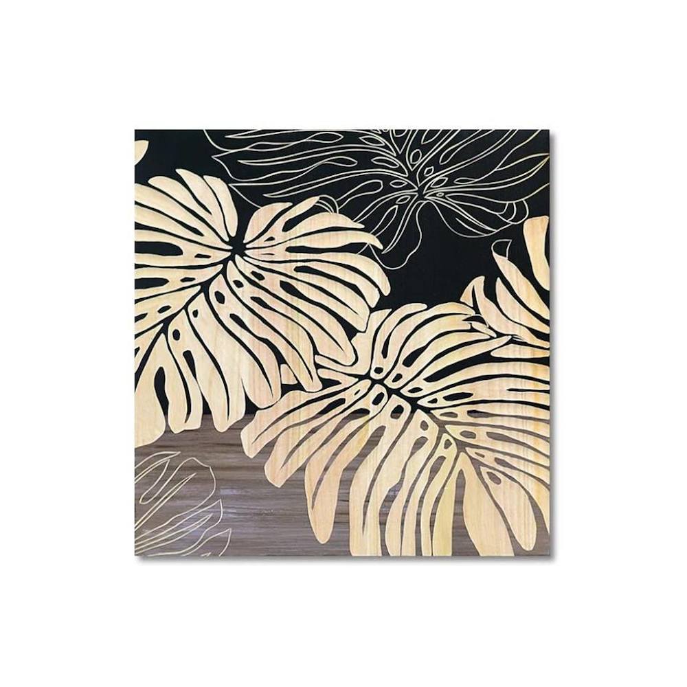 アート「ワイルド モンステラ」 BK+NP SA-15052 【直送品】 返品・キャンセル・他商品と同時購入は不可