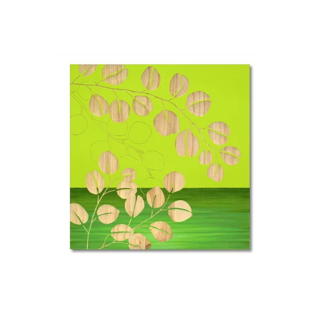 ウッド スカルプチャー アート「ユーカリ」 GR+NP 【直送品】 返品・キャンセル・他商品と同時購入は不可