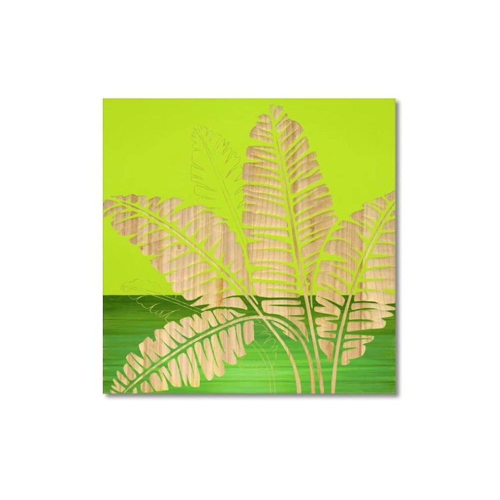 ウッド スカルプチャー アート「バナナリーフ」 GR+NP 【直送品】 返品・キャンセル・他商品と同時購入は不可