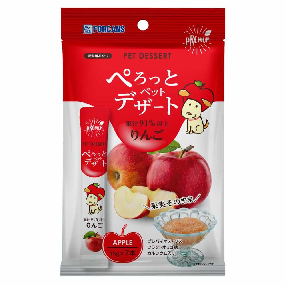 ぺろっとペットデザートりんご 105g(15g×7本)