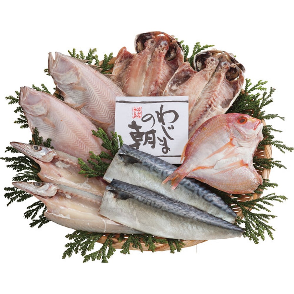 ◆◆わじまの朝干物セット5種9枚 メーカー直送 ▼返品・キャンセル不可[他商品との同時購入不可]