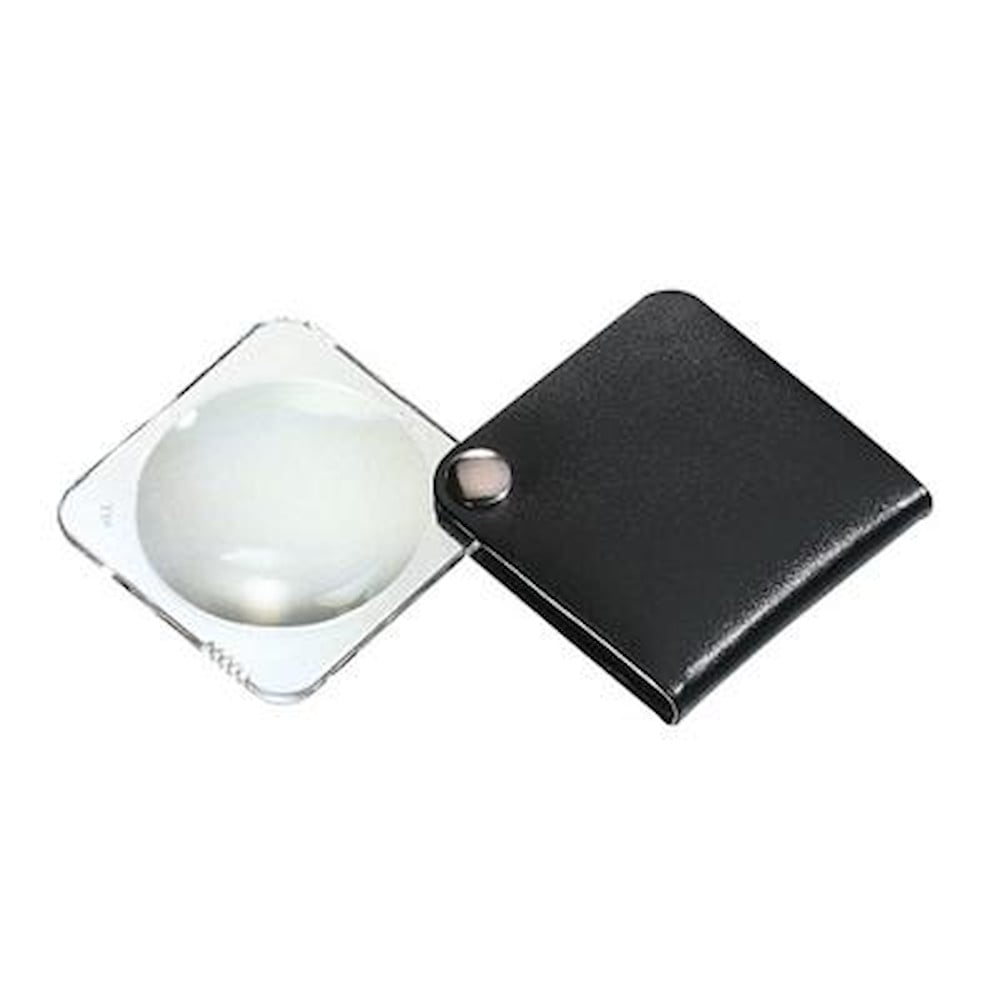ハンディルーペ (3.5倍) 角 ブラック 1752-550 【直送品】 返品・キャンセル・他商品と同時購入は不可