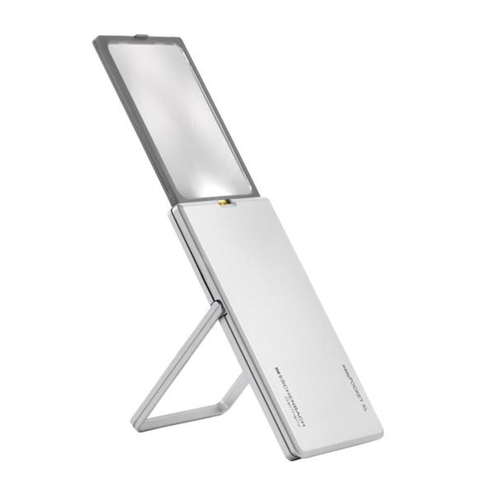 イージーポケット LEDライト付手持ちルーペ 2.5倍 XL シルバー 【直送品】 返品・キャンセル・他商品と同時購入は不可