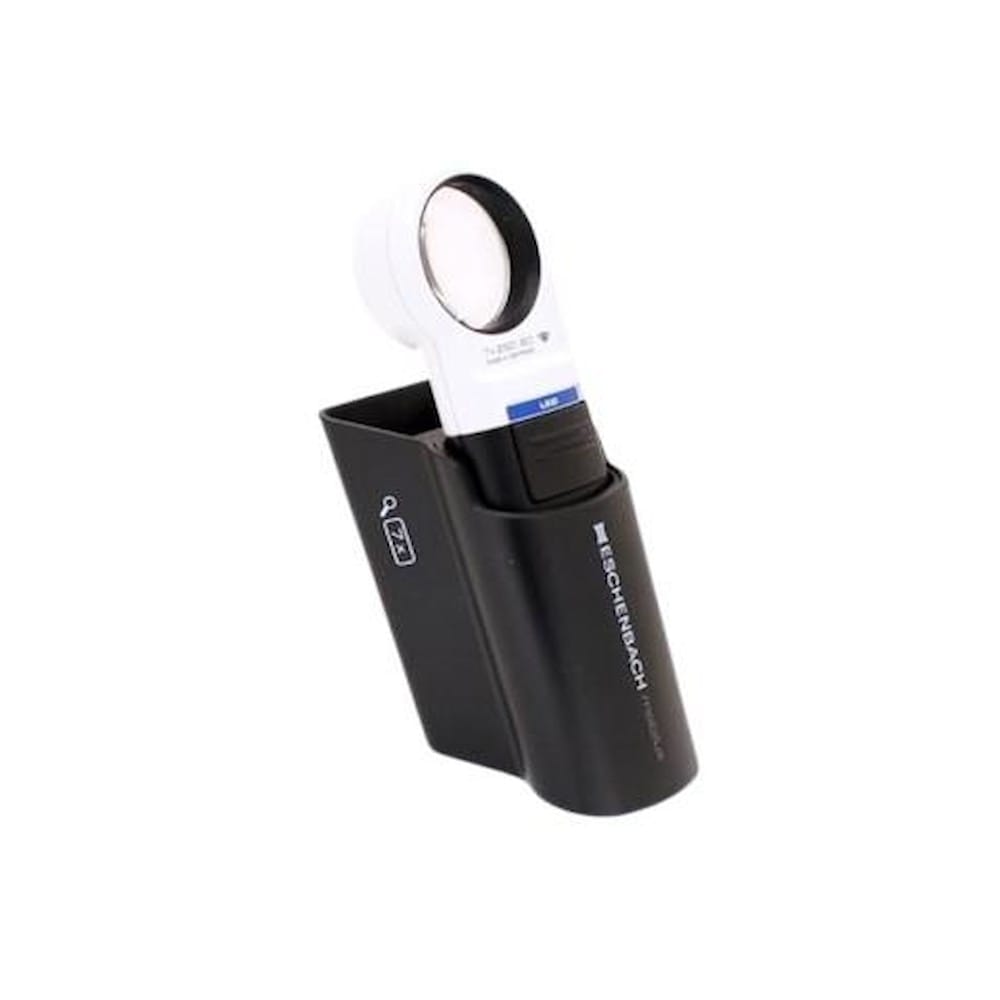 LEDワイドライトルーペ＆専用スタンド 35mmΦ(7倍) 【直送品】 返品・キャンセル・他商品と同時購入は不可