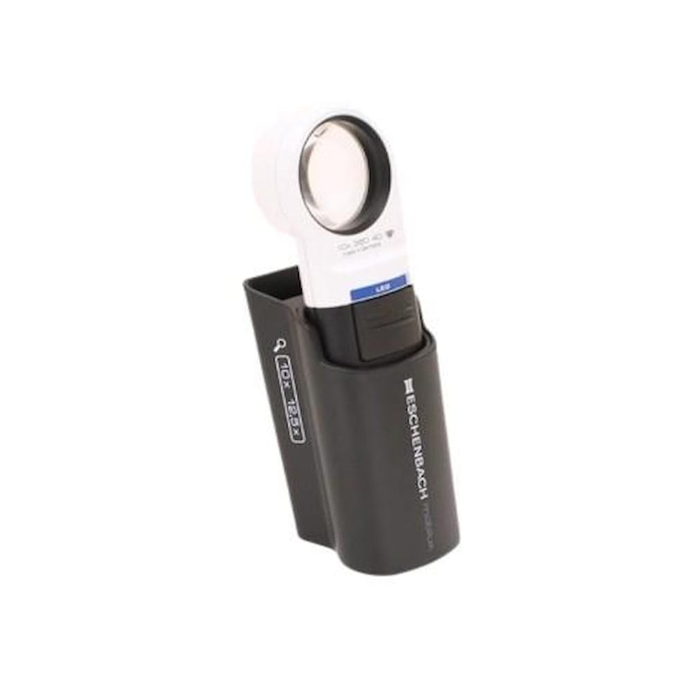 LEDワイドライトルーペ＆専用スタンド 35mmΦ(10倍) 【直送品】 返品・キャンセル・他商品と同時購入は不可