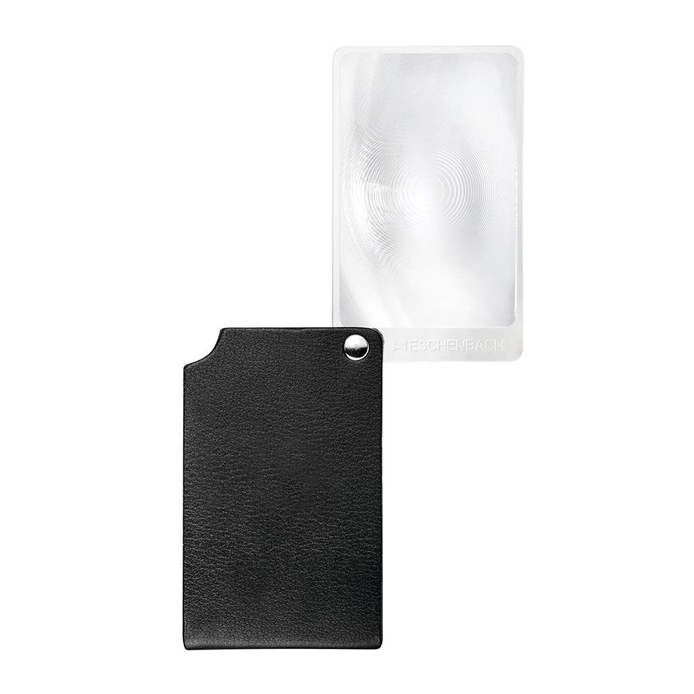 viso POCKET カード型ルーペ 革ケース付 ブラック 2.5倍 【直送品】 返品・キャンセル・他商品と同時購入は不可