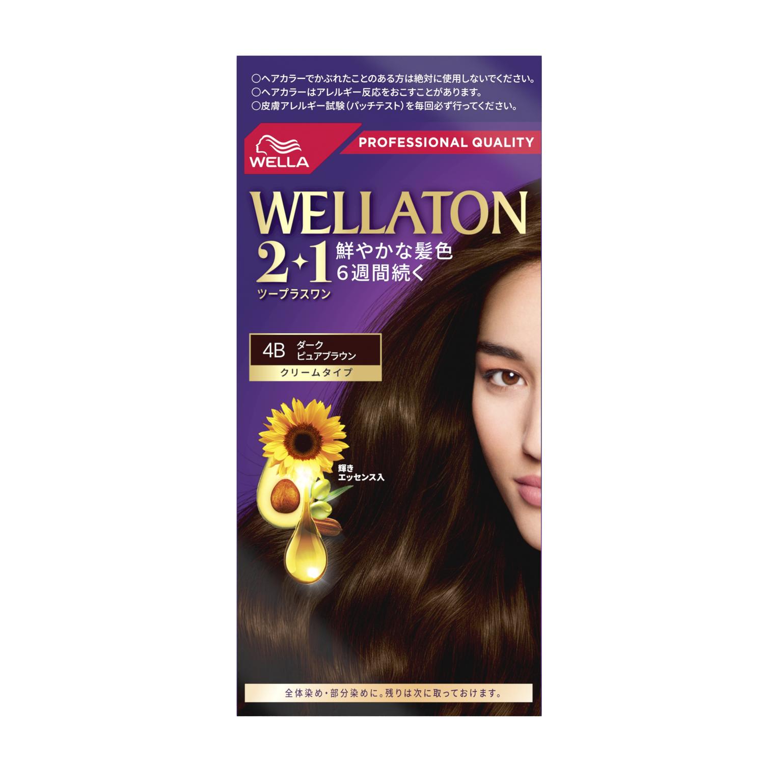 HFCプレステージジャパン ウエラトーン2＋1 クリームタイプ 4B ダークピュアブラウン