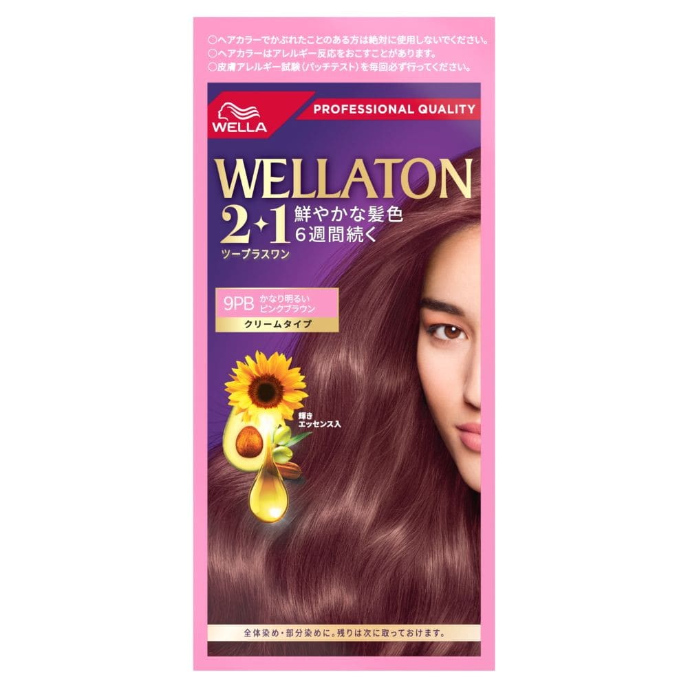 【医薬部外品】ウエラジャパン ウエラトーン 2＋1 クリームタイプ 9PBA剤60g+B剤 60g+エッセンス7.3ml