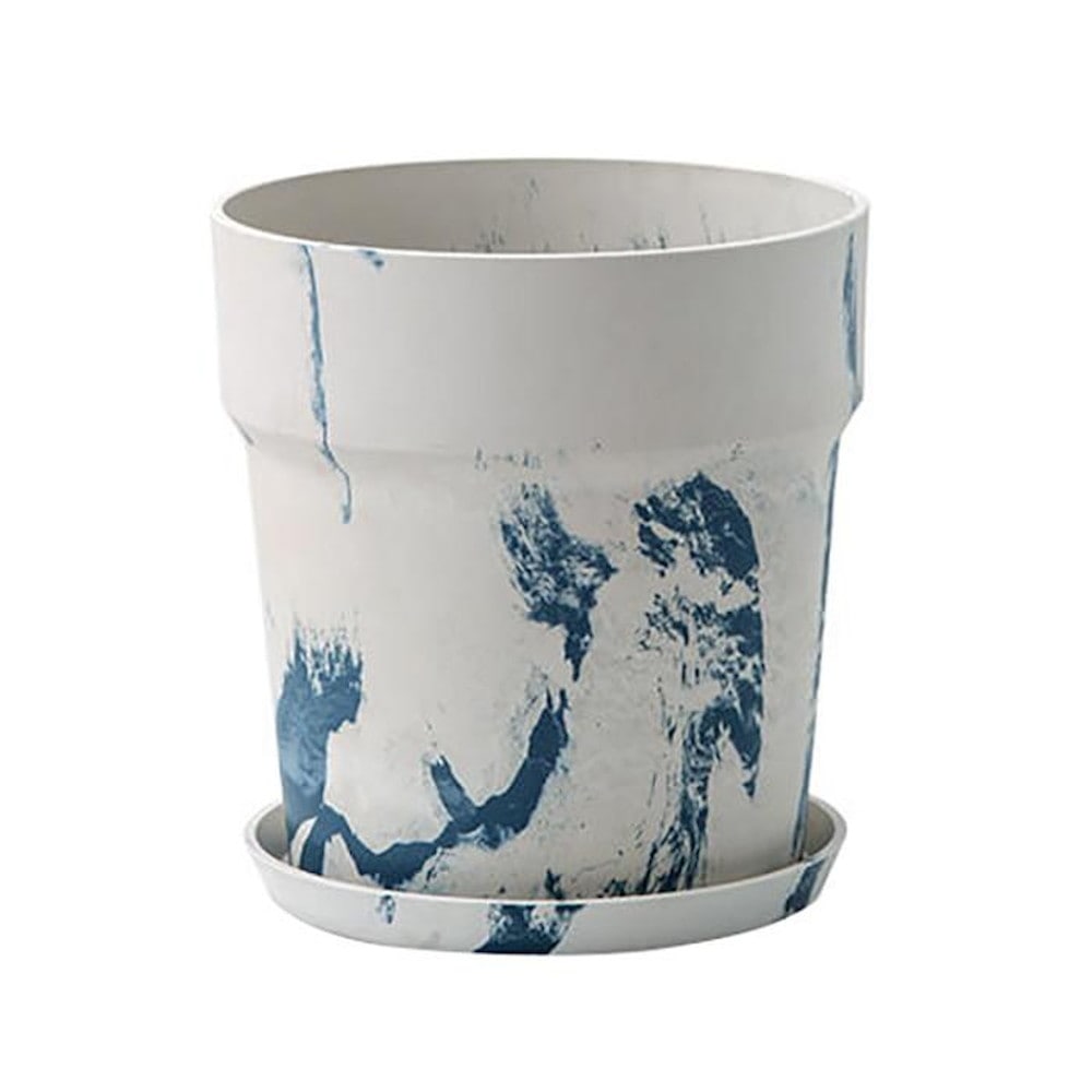 アーバンプランツポット マーブル ミルク/ブルーベリー 【直送品】 返品・キャンセル・他商品と同時購入は不可