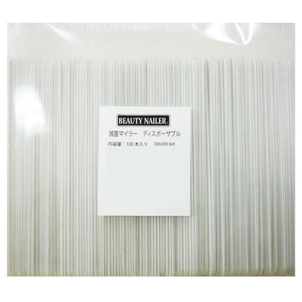 ビューティーネイラー 滅菌マイラー ディスポーザブル 220 100本入 【直送品】 返品・キャンセル・他商品と同時購入は不可