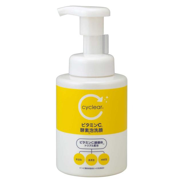 熊野油脂 cyclear ビタミンC 酵素泡洗顔 300ml