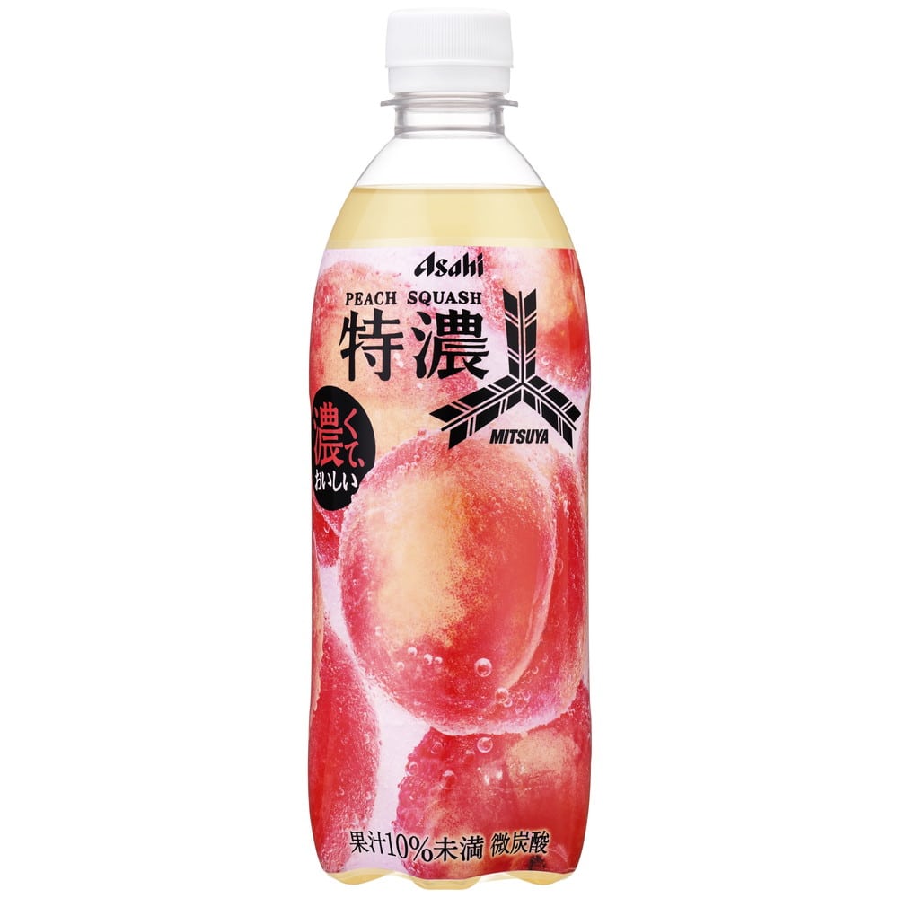 ◆アサヒ飲料 三ツ矢特濃ピーチスカッシュ 500mL   [24個セット]