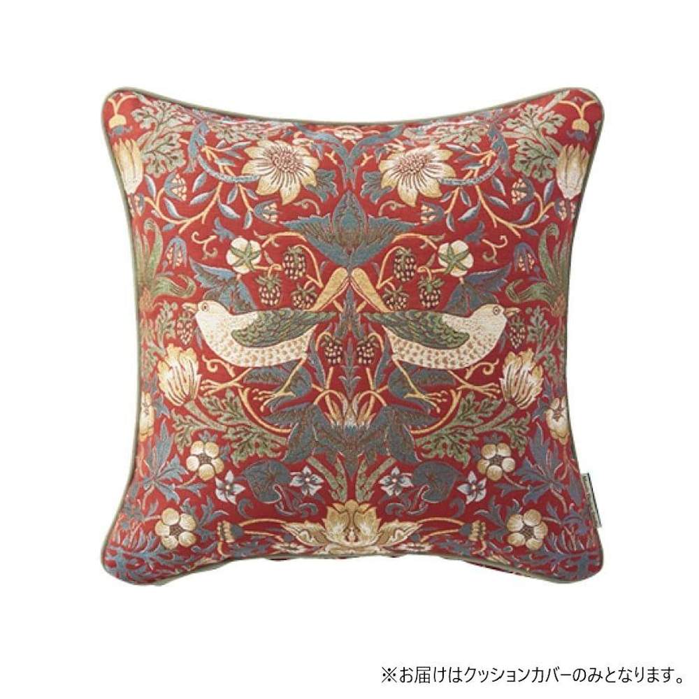 いちご泥棒 背当クッションカバー 45×45cm LL1710 レッド [直送品] 返品・キャンセル・他商品と同時購入は不可