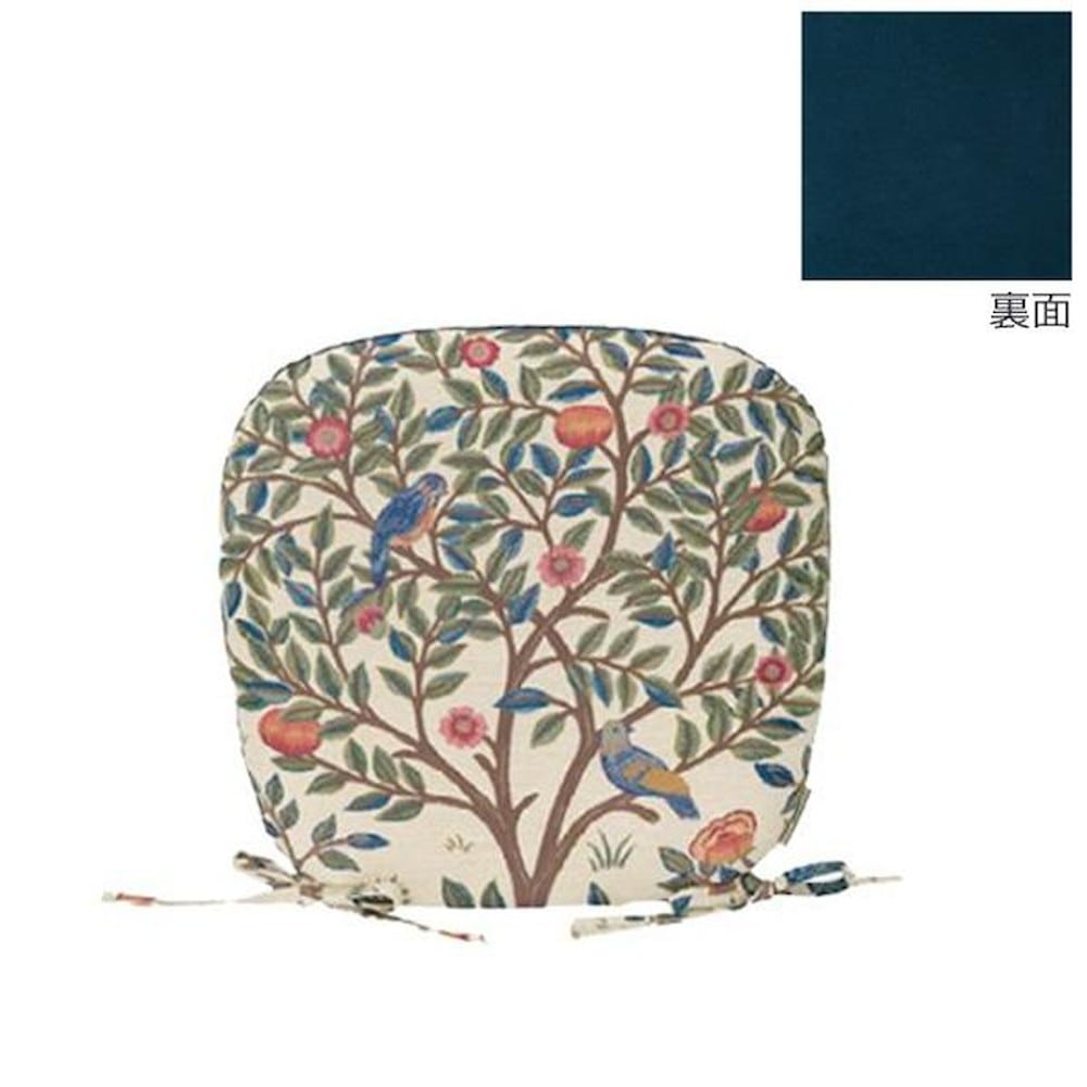 ケルムスコットツリー ダイニングシートクッション 45×43cm ベージュ 【直送品】 返品・キャンセル・他商品と同時購入は不可