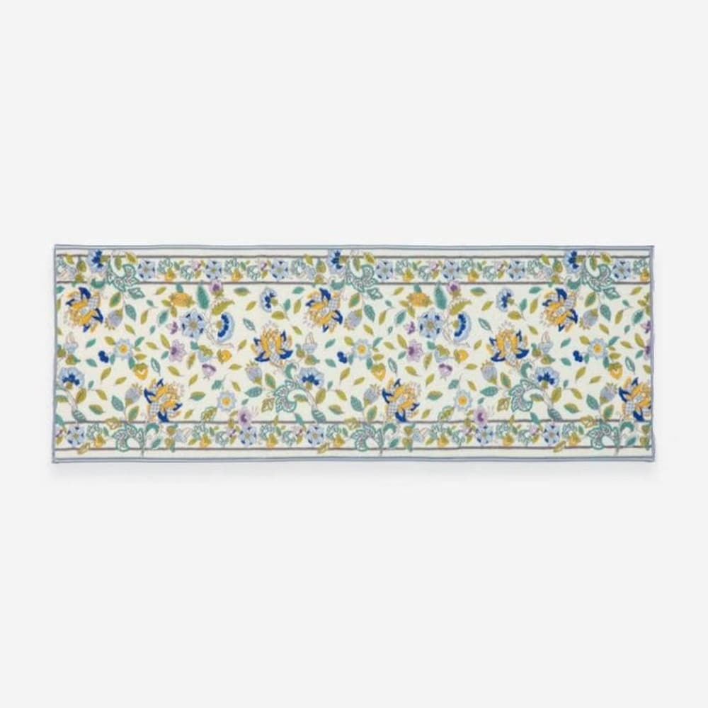 ハドンホールボタニカル キッチンマット 50×180cm B・ブルー [直送品] 返品・キャンセル・他商品と同時購入は不可