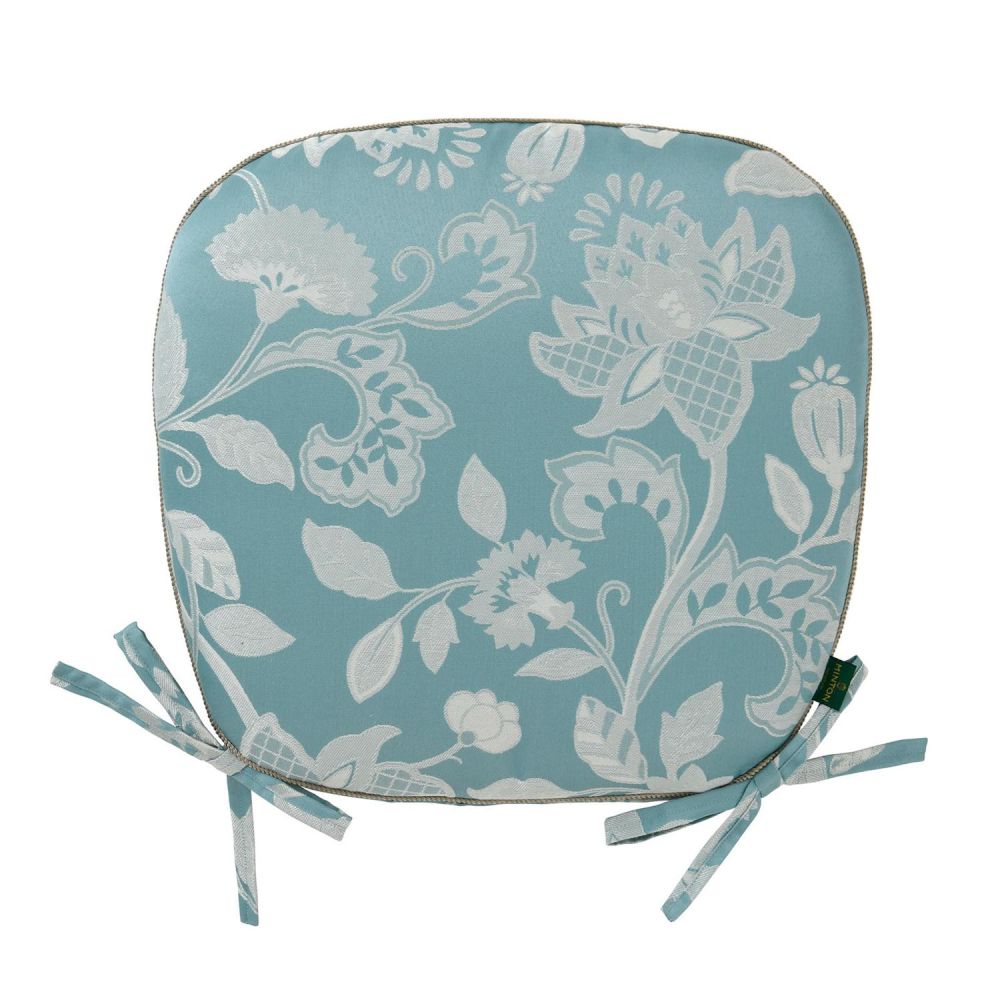 グレースハドン ダイニングシートクッション 45×43cm B ブルー [直送品] 返品・キャンセル・他商品と同時購入は不可