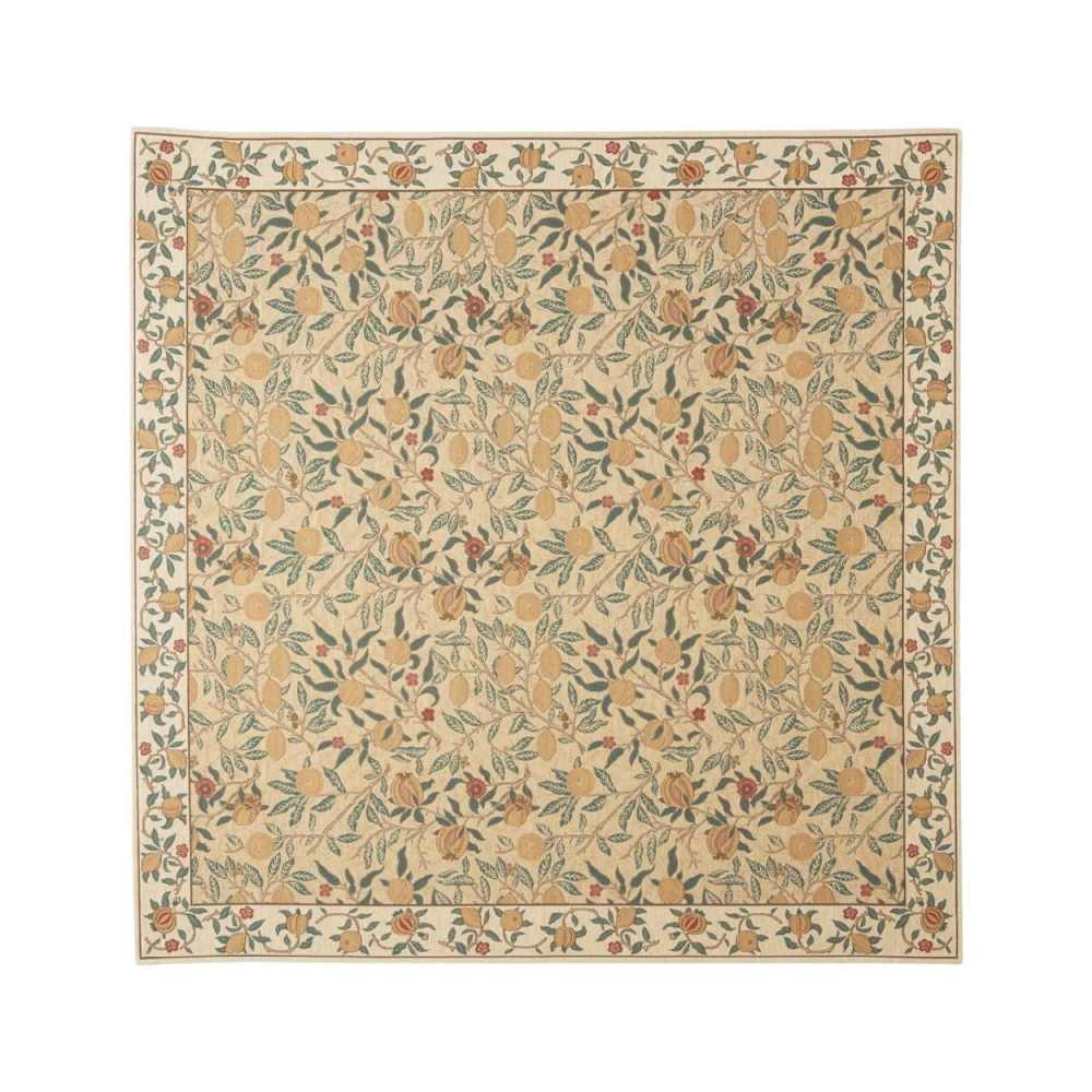 フルーツ ラグ 約200×200cm KF1706A Y イエロー 【直送品】 返品・キャンセル・他商品と同時購入は不可