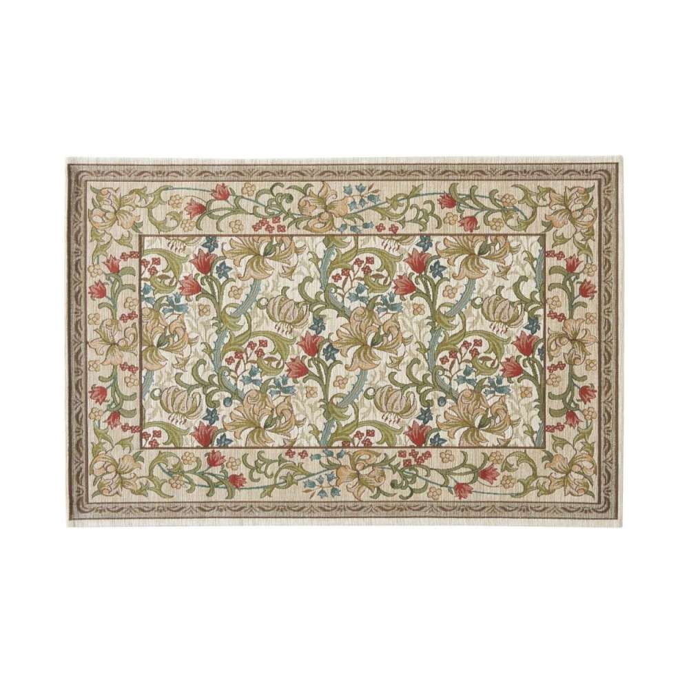 ゴールデンリリーマイナー マット 約60×90cm I アイボリー 【直送品】 返品・キャンセル・他商品と同時購入は不可