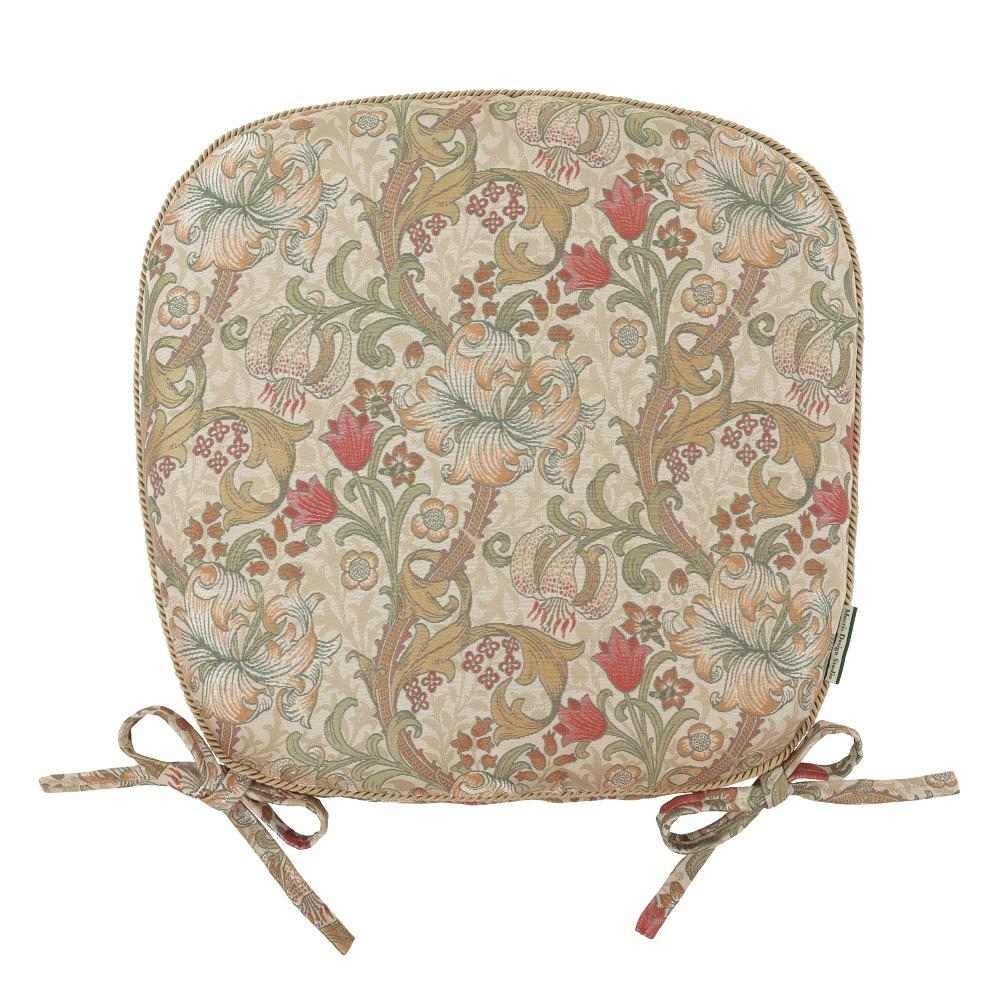 ダイニングシートクッション 45×43cm LN1742 I アイボリー 【直送品】 返品・キャンセル・他商品と同時購入は不可
