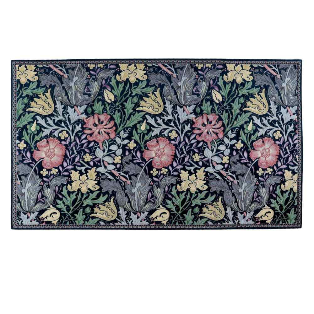 コンプトン マット 約90×154cm FH1713 DB ダークブルー 【直送品】 返品・キャンセル・他商品と同時購入は不可