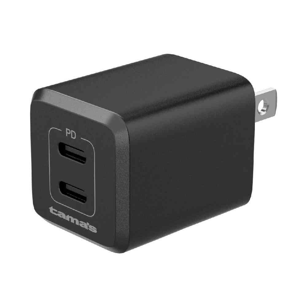 多摩電子 PD 20W コンセント チャージャー C×2 ブラック TAP156C2K