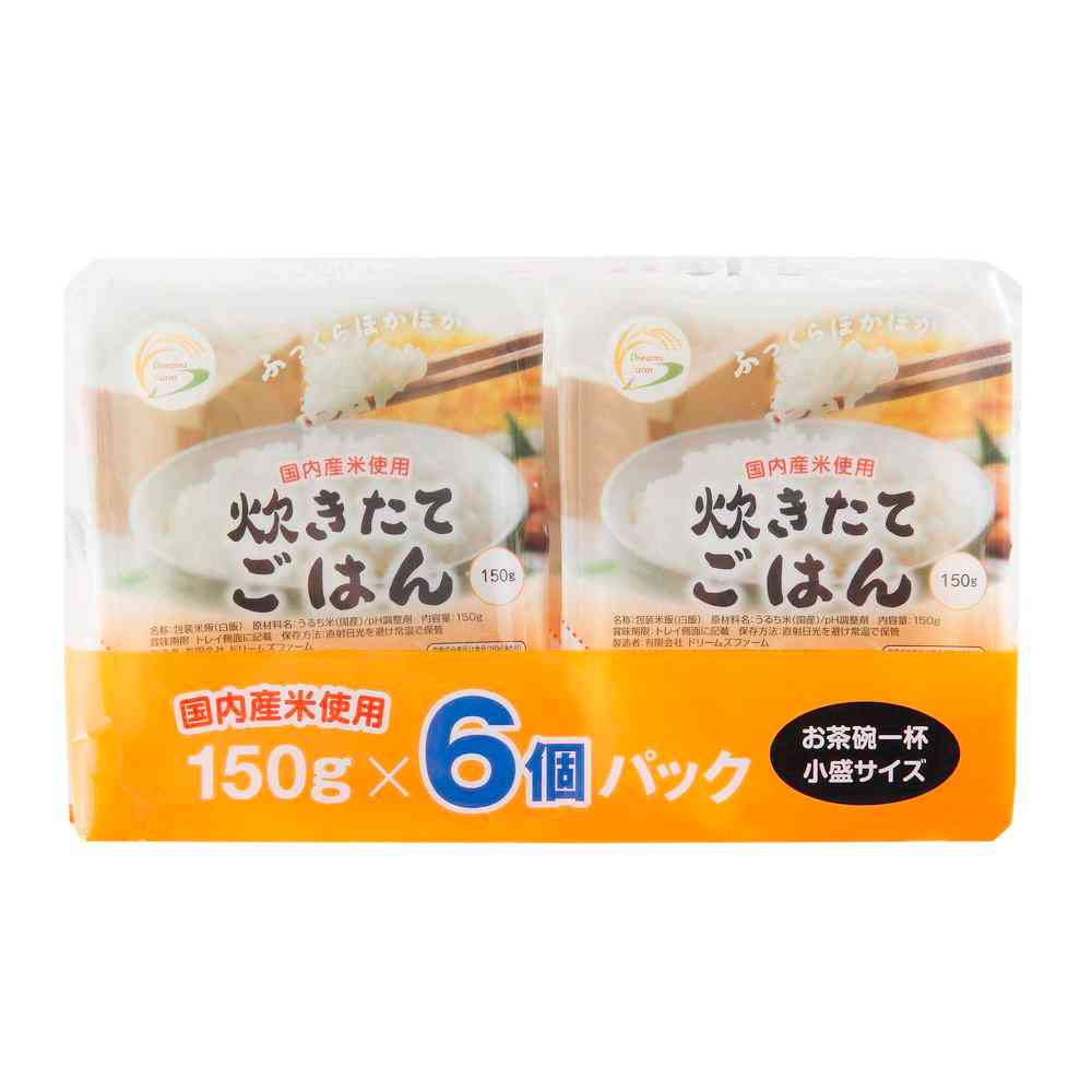 ◆ドリームズファーム 炊きたてごはん 150g×6P   [12個セット]