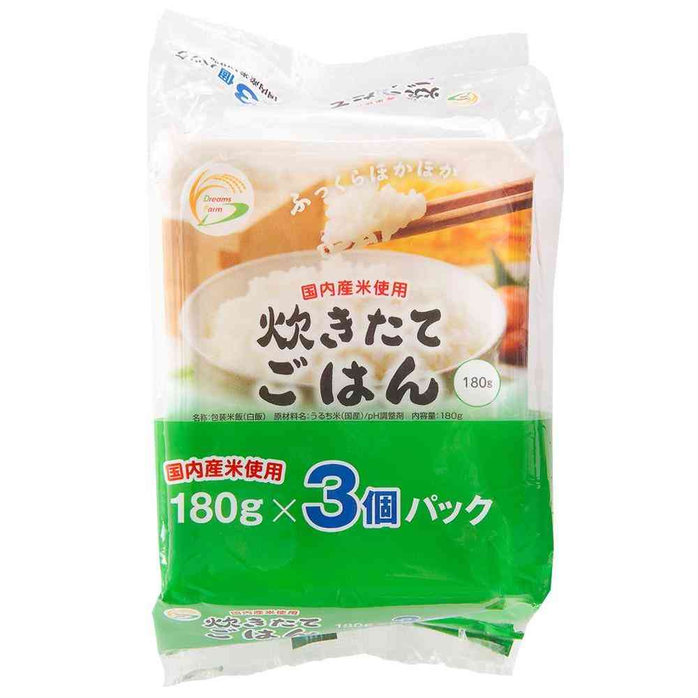◆ドリームズファーム 炊きたてごはん 180g×3P   [16個セット]