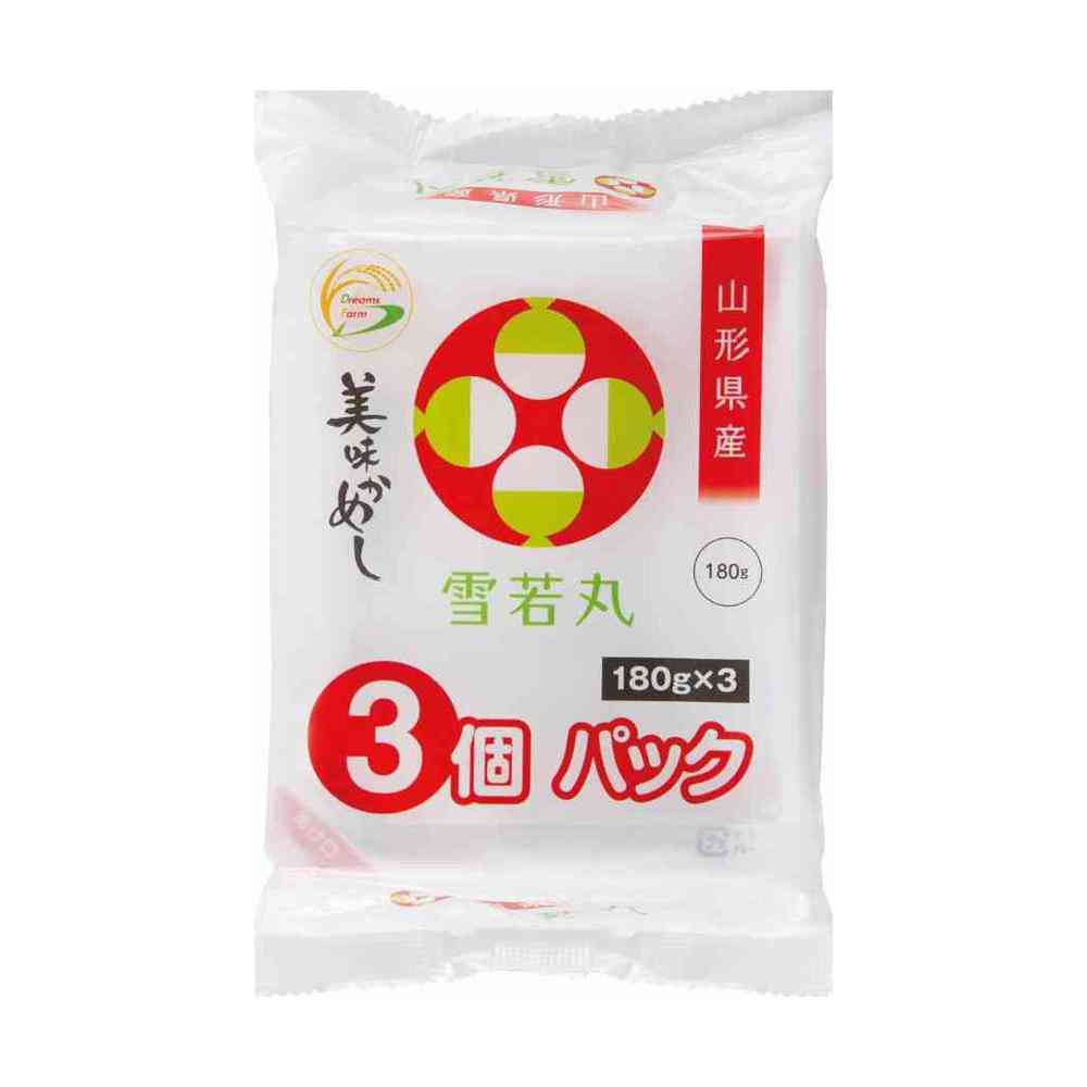 ◆ドリームズファーム 美味かめし 雪若丸 180g×3P   [16個セット]