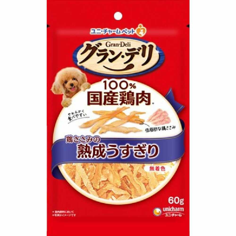 ユニ・チャーム 銀のさら きょうのごほうび 熟成ささみ うすぎり 60g
