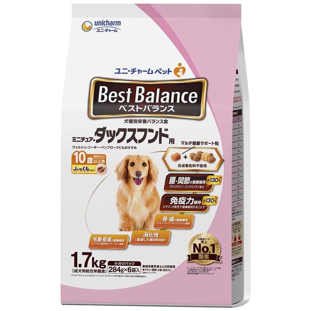 ベストバランスMダックス用10歳ふっくら 1.7Kg