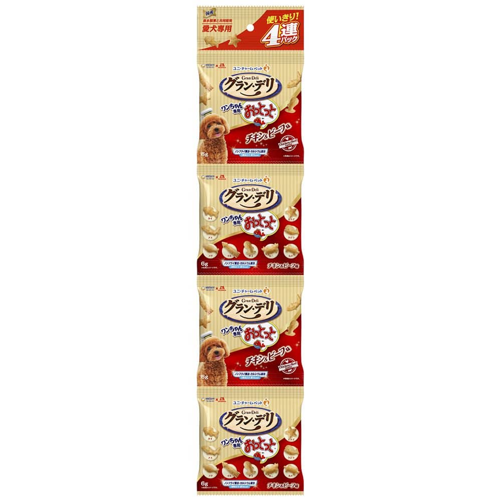 グラン・デリおっとっと4連Pチキン＆ビーフ味 24G