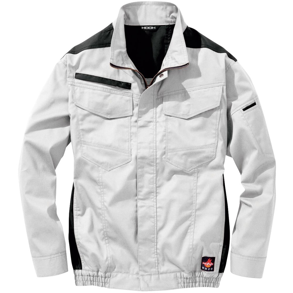 V4202LL39 HOOH 難燃ブルゾン LL シルバーグレー メーカー直送 ▼返品・キャンセル不可【他商品との同時購入不可】