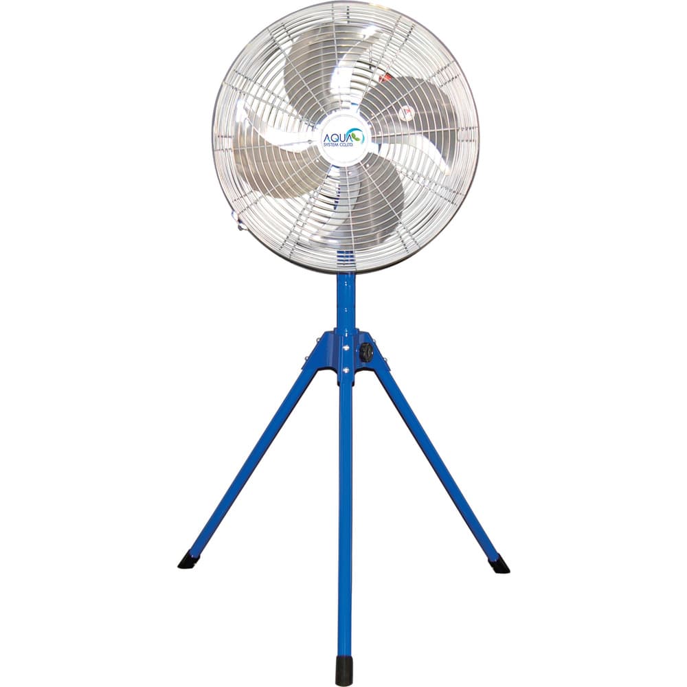 無給油エアモーター式工場扇 スタンド型 （アルミハネ45cm） メーカー直送 ▼返品・キャンセル不可【他商品との同時購入不可】