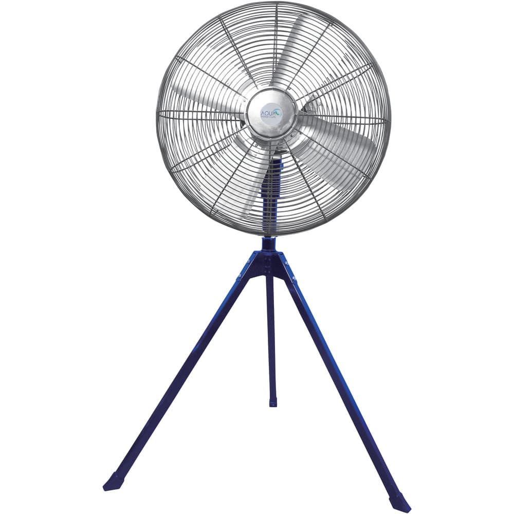 無給油エアモーター式工場扇 スタンド大型 （アルミハネ60cm） メーカー直送 ▼返品・キャンセル不可【他商品との同時購入不可】