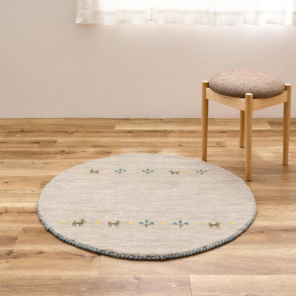 ギャッベ TX 90R グレー 【直送品】 返品・キャンセル・他商品と同時購入は不可