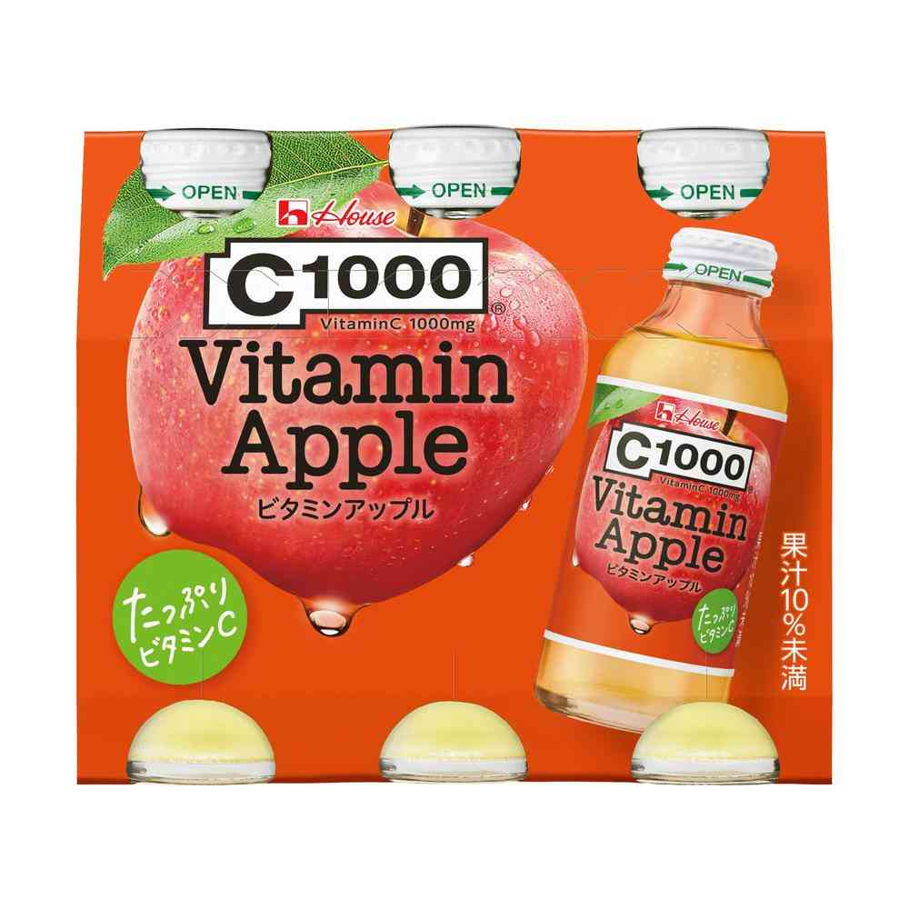◆ハウス C1000 ビタミンアップル 140ml×6本   [5個セット]