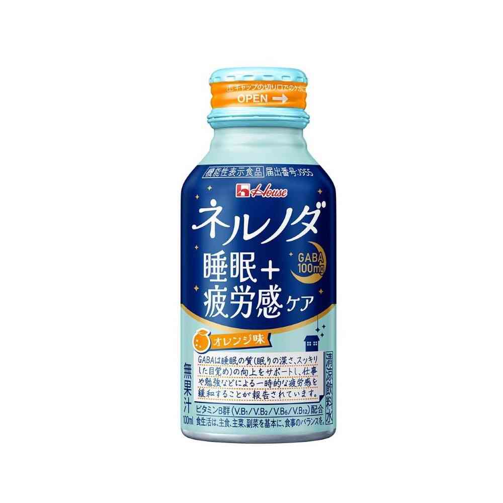 ◆[機能性表示食品]ハウス食品 ネルノダ睡眠＋疲労感ケア 100ml×6本