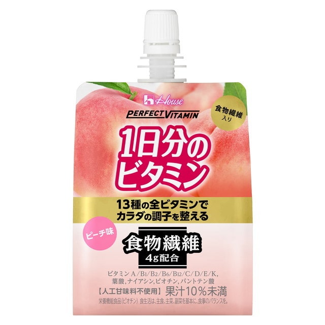◆1日分のビタミンゼリー食物繊維 180g【6個セット】